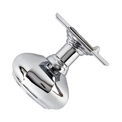 Octagonal Centre Door Knob Polished Chrome