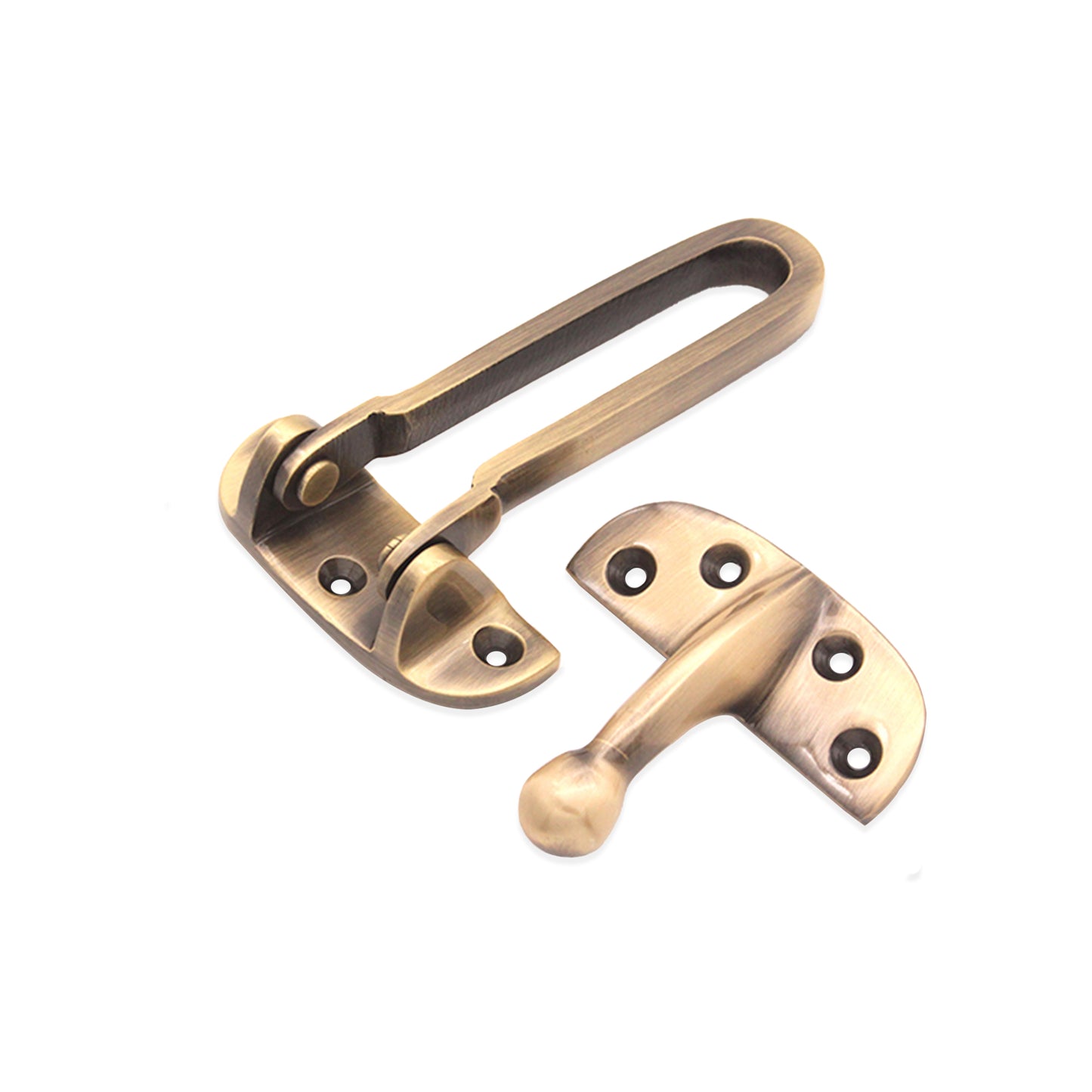 Brass Door Guard 105mm Antique Brass