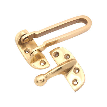 Brass Door Guard 105mm Polished Brass
