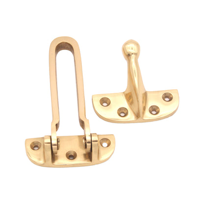 Brass Door Guard 105mm Polished Brass