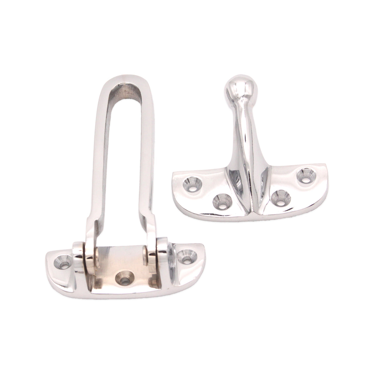 Brass Door Guard 105mm Polished Chrome