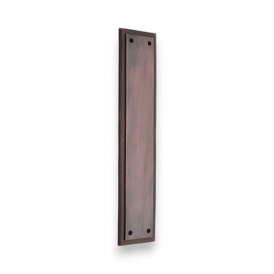 Georgian Finger Plate 300mm Aged Bronze