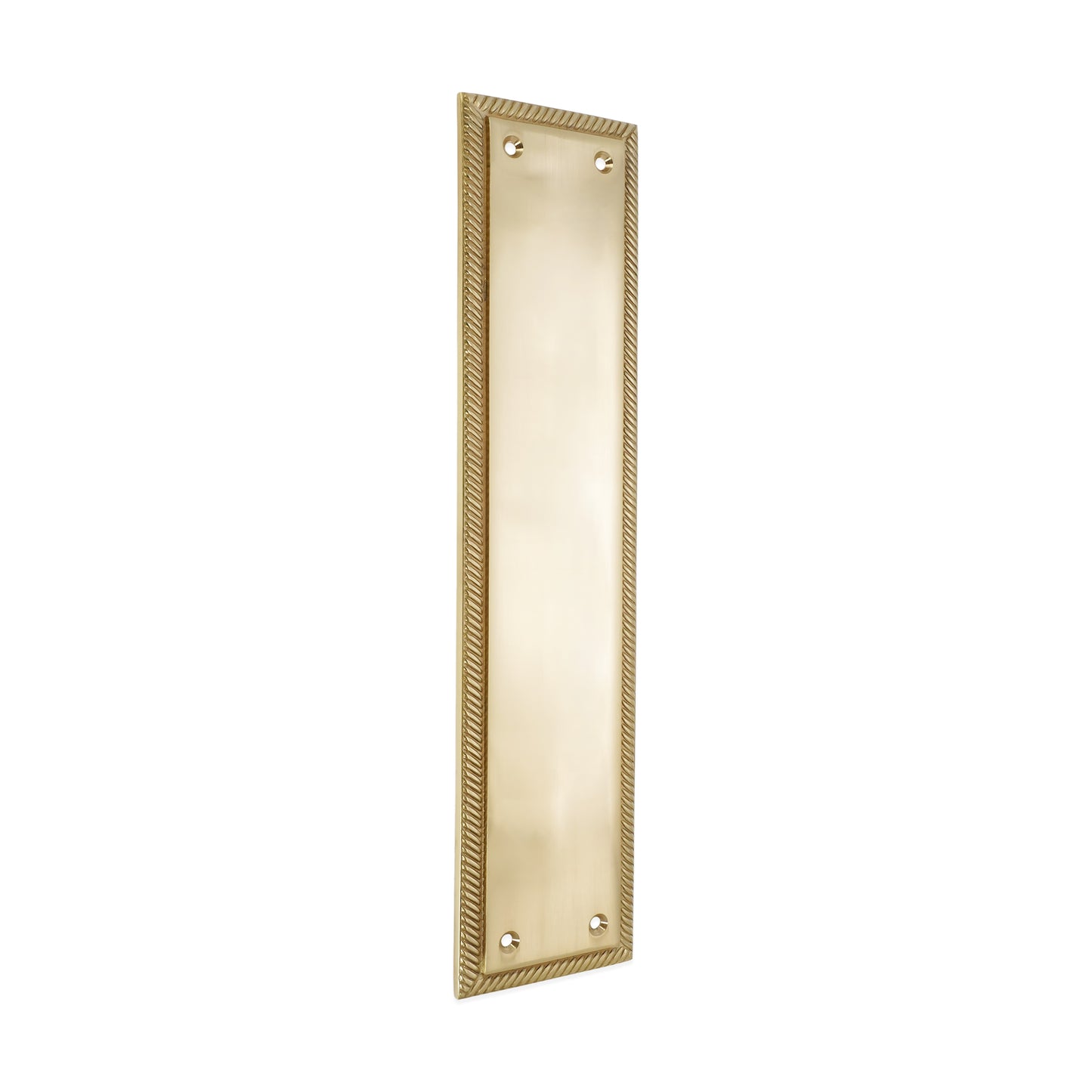 Georgian Finger Plate 300mm Polished Brass