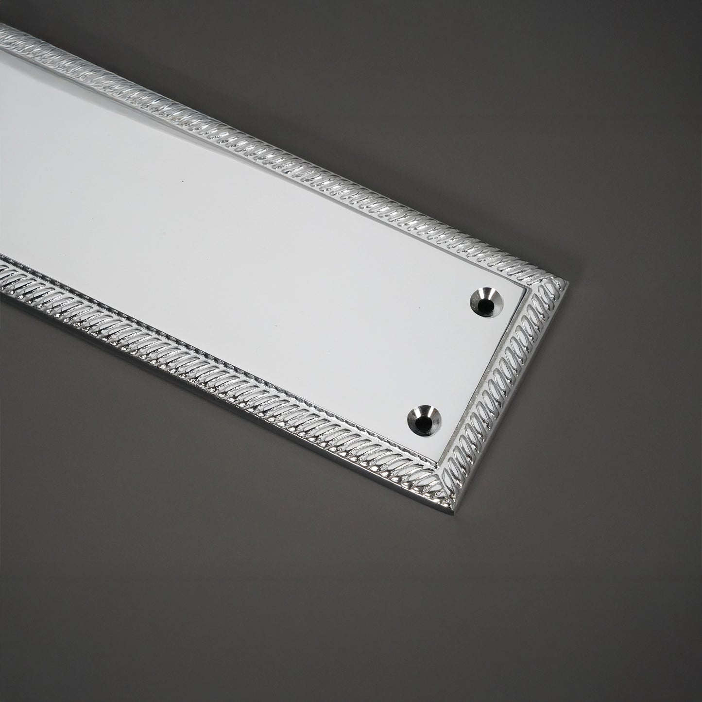 Georgian Finger Plate 300mm Polished Chrome
