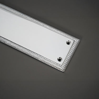 Georgian Finger Plate 300mm Polished Chrome