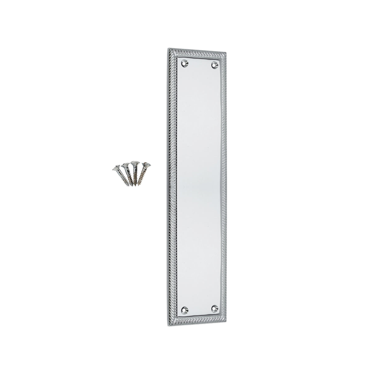 Georgian Finger Plate 300mm Polished Chrome