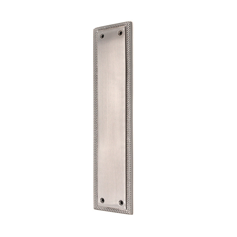 Georgian Finger Plate 300 mm Satin Chrome