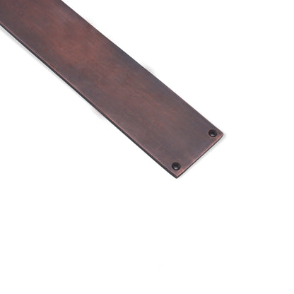 Victorian Finger Plate 300mm Aged Bronze