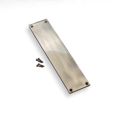 Victorian Finger Plate 300mm Antique Brass