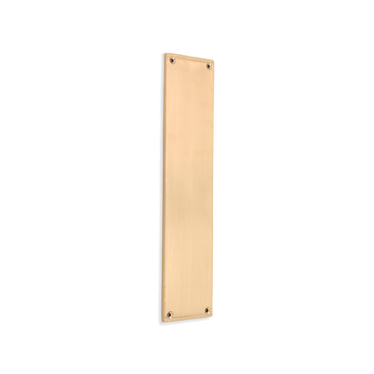 Victorian Finger Plate 300mm Satin Brass