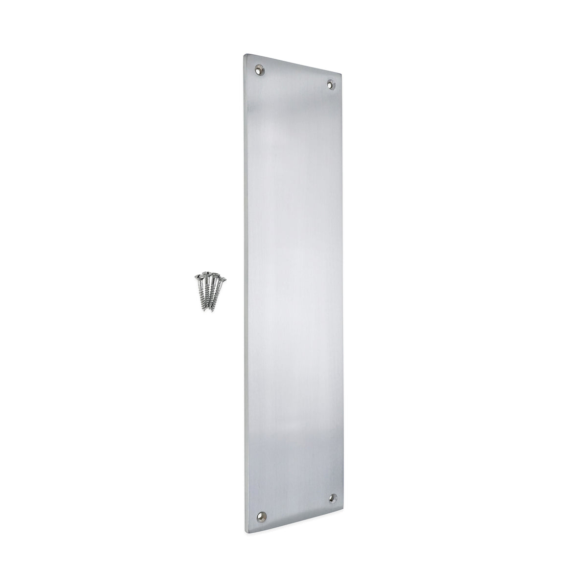 Victorian Finger Plate 300mm Satin Chrome