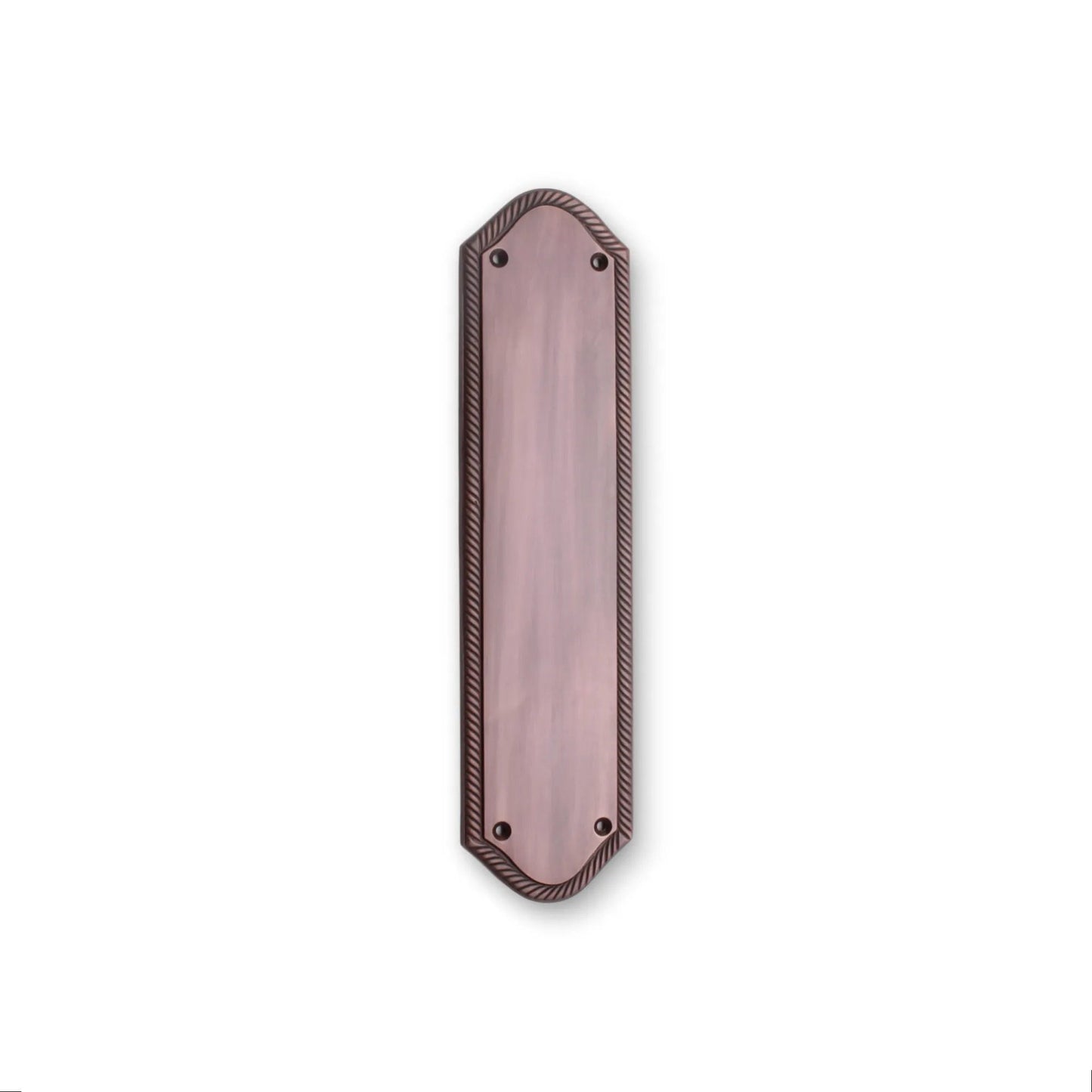 Georgian Half Round Finger Plate 300mm Aged Bronze