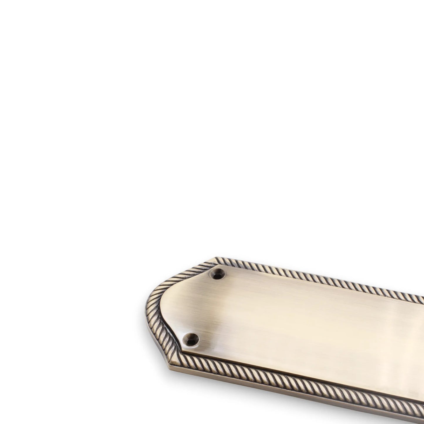 Georgian Half Round  Finger Plate 300mm Antique Brass
