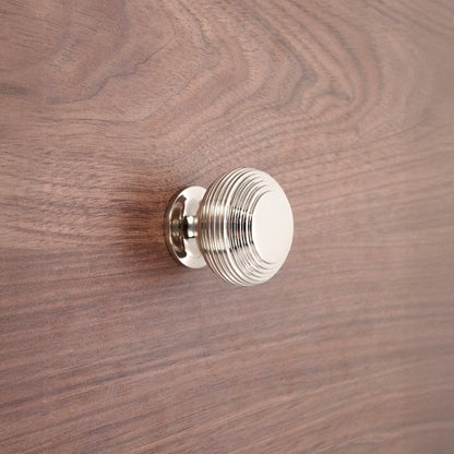 Beehive Large 40mm Cupboard Knob Polished Nickel