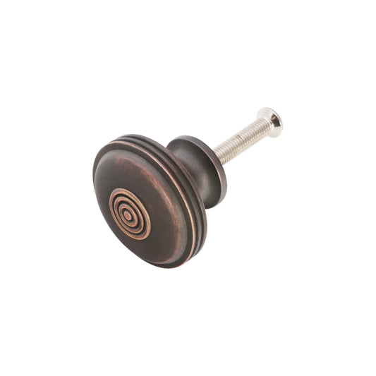 Bloxwich Large 40mm Cupboard Knob Aged Bronze