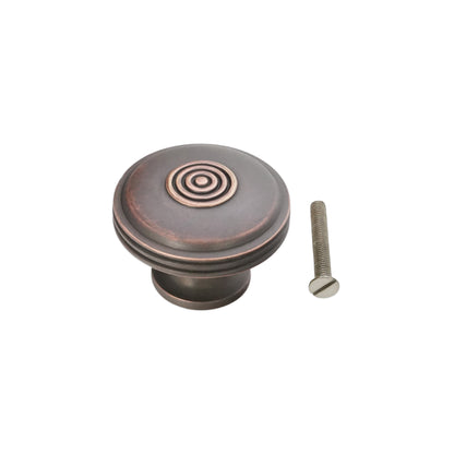 Bloxwich Large 40mm Cupboard Knob Aged Bronze