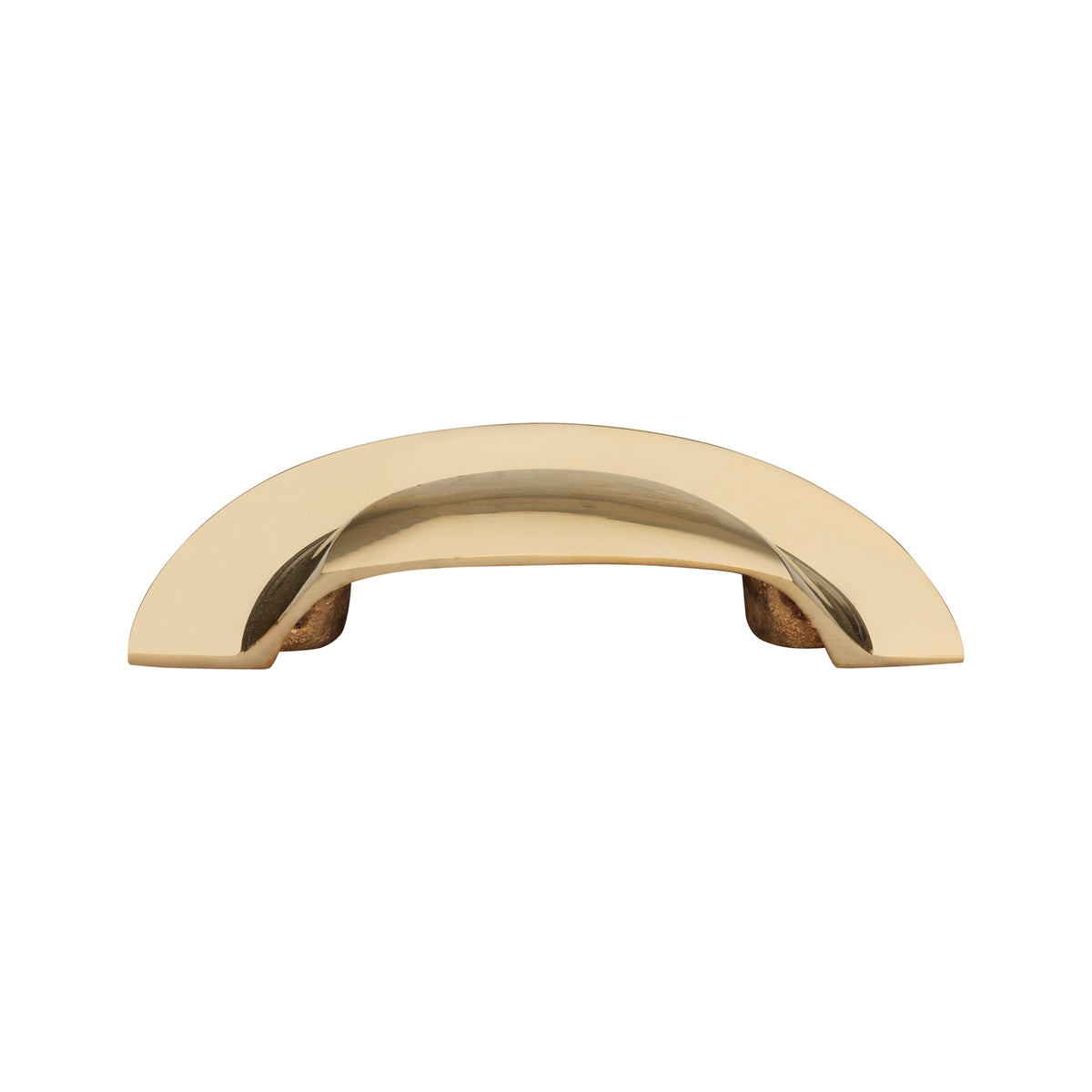 Slim Cup Handle Large Polished Brass Unlacquered