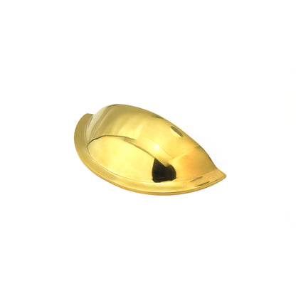Slim Cup Handle Small Polished Brass Unlacquered