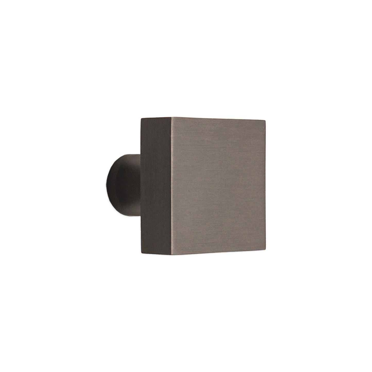 Square Cupboard Knob Gunmetal Grey