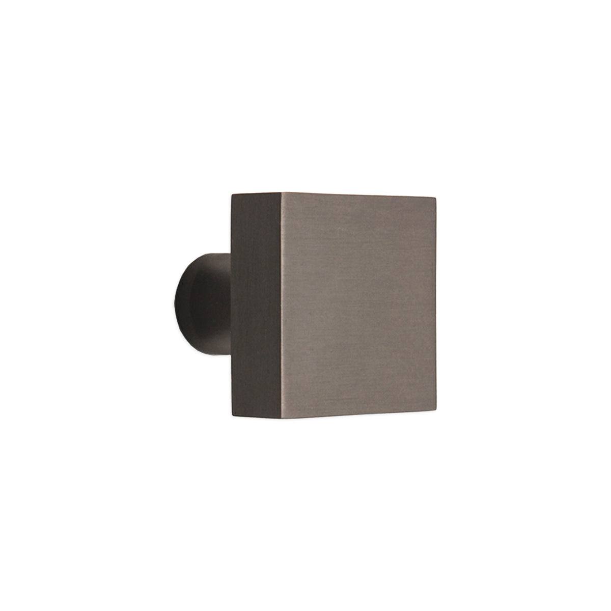 Square Cupboard Knob Gunmetal Grey