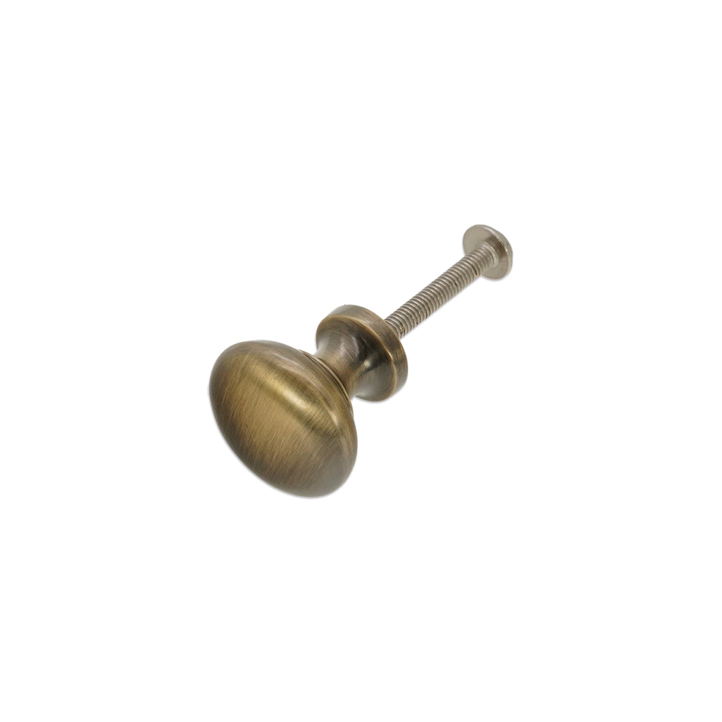 Mushroom 25mm Cupboard Knob Antique Brass