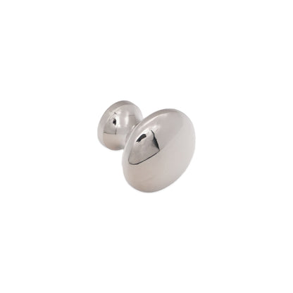 Mushroom 25mm Cupboard Knob Polished Nickel