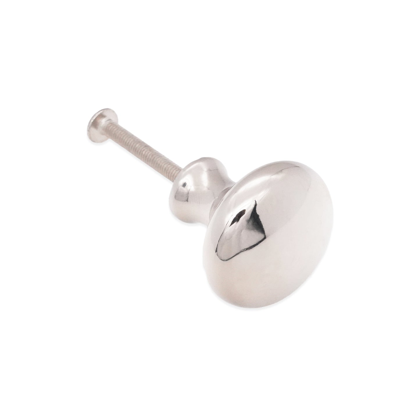Mushroom 32mm Cupboard Knob Polished Nickel