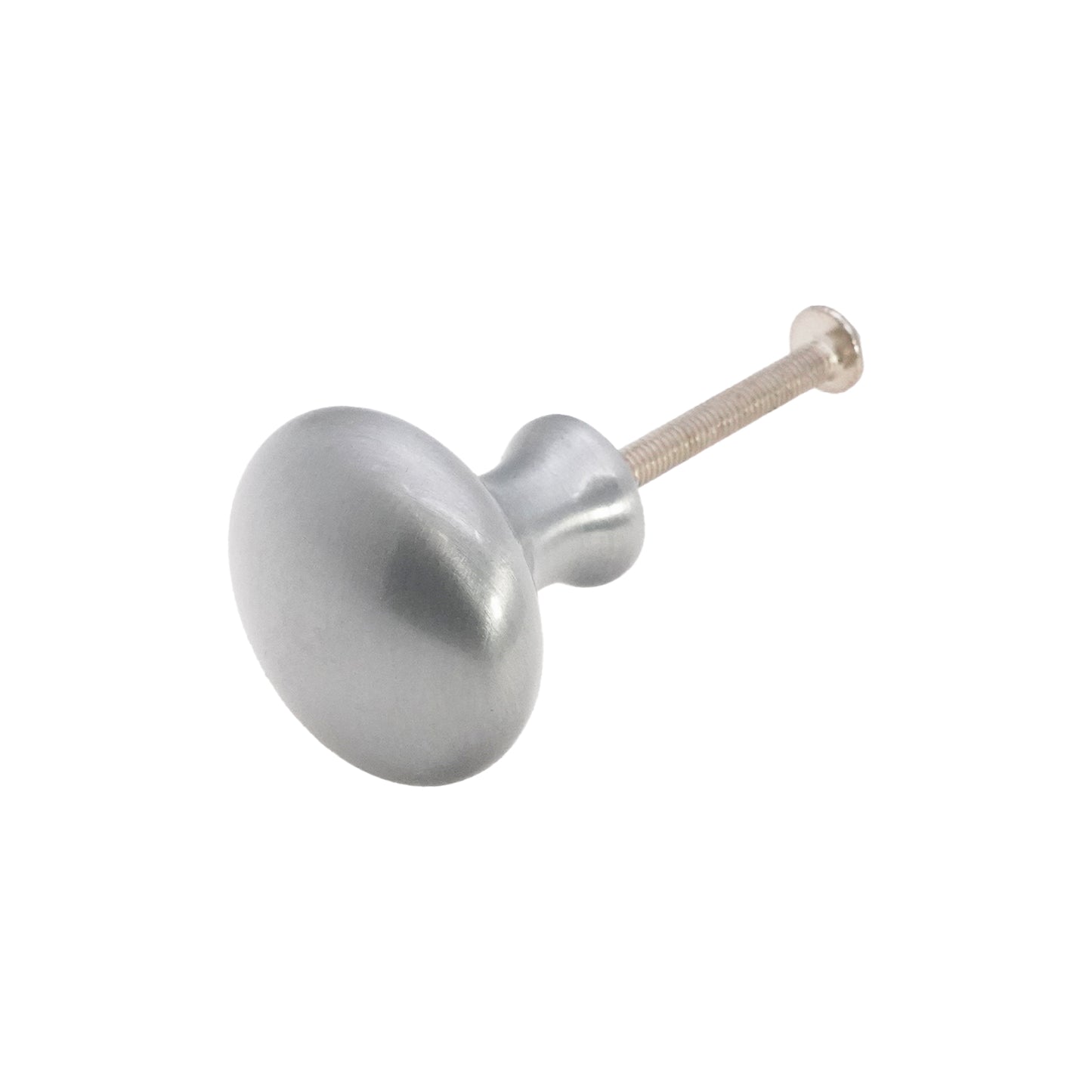 Mushroom 32mm Cupboard Knob Satin Chrome