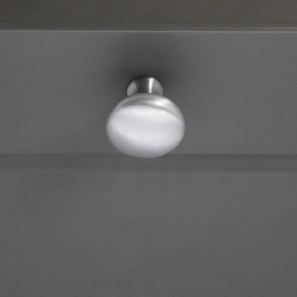 Mushroom 32mm Cupboard Knob Satin Chrome