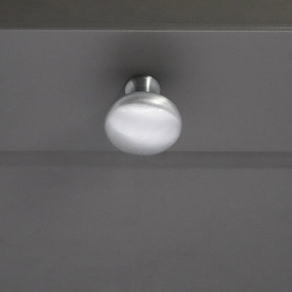 Mushroom 32mm Cupboard Knob Satin Chrome