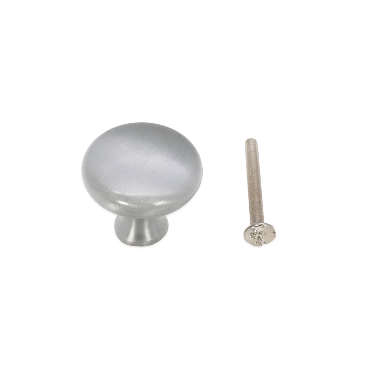 Mushroom 32mm Cupboard Knob Satin Chrome