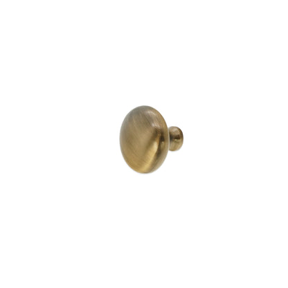Mushroom 38mm Cupboard Knob Antique Brass