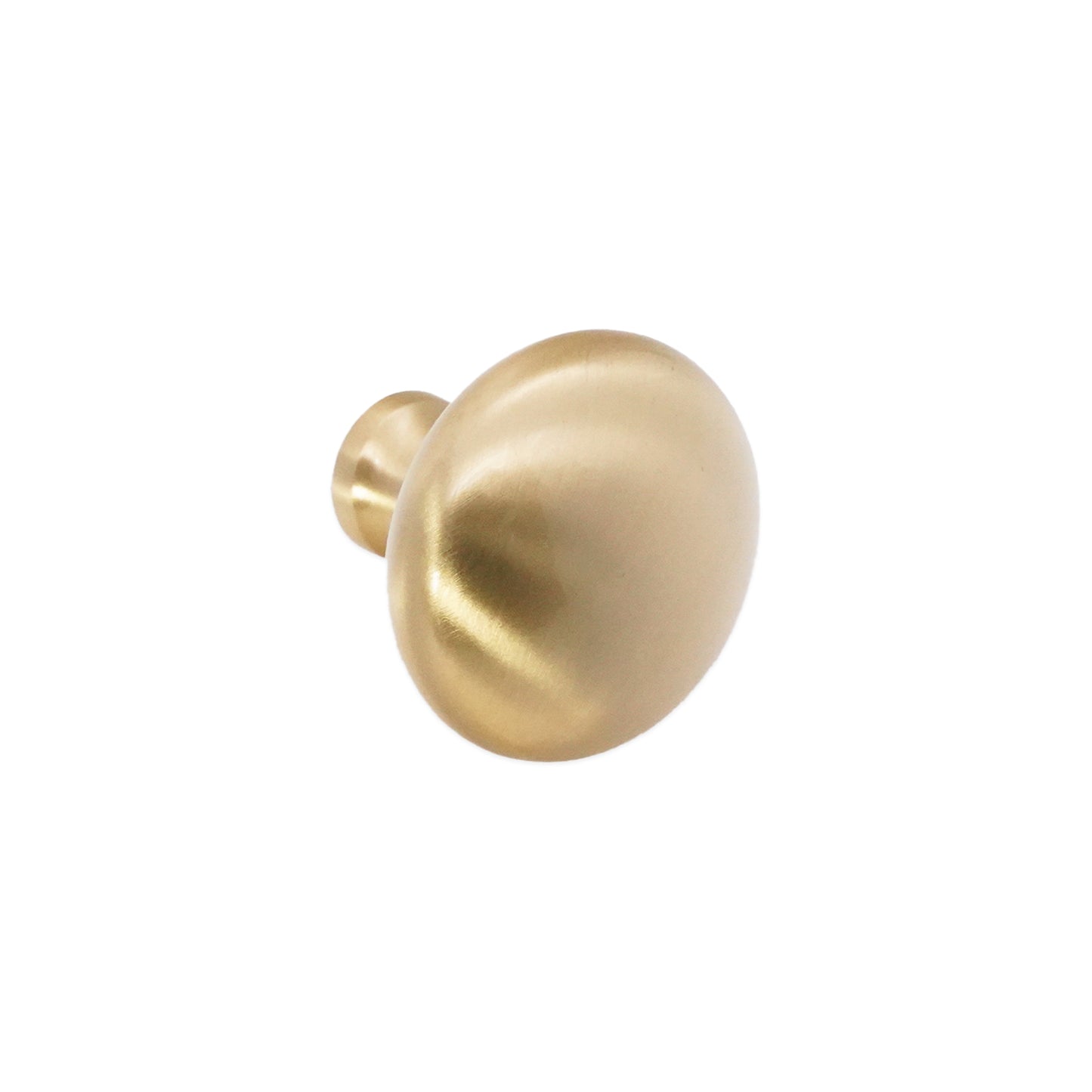 Mushroom 38mm Cupboard Knob Satin Brass