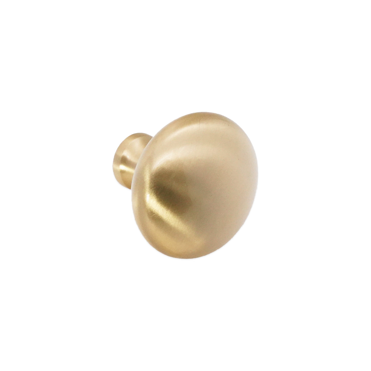 Mushroom 38mm Cupboard Knob Satin Brass