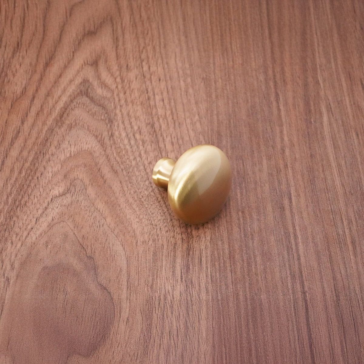 Mushroom 38mm Cupboard Knob Satin Brass