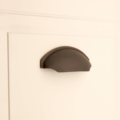 Tulip Cup Drawer Pull Aged Bronze