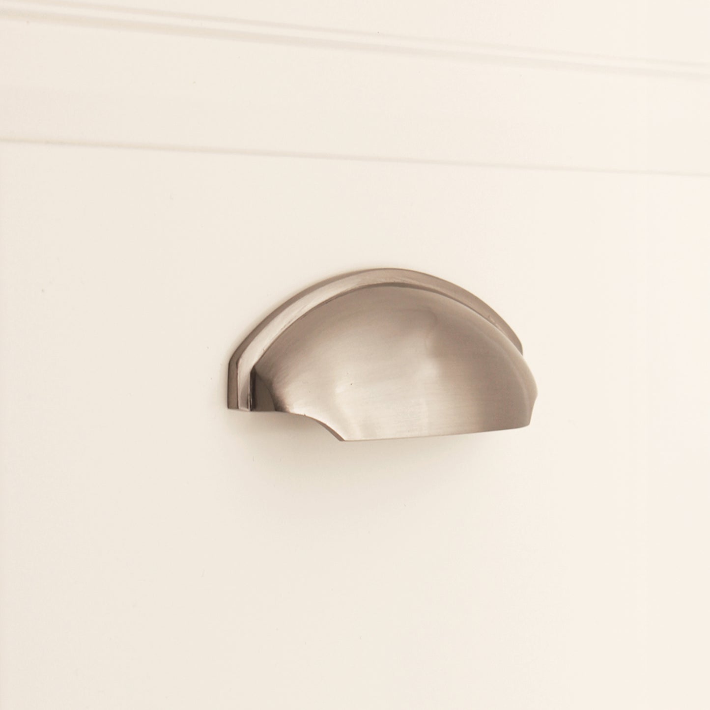 Tulip Cup Drawer Pull Satin Nickel
