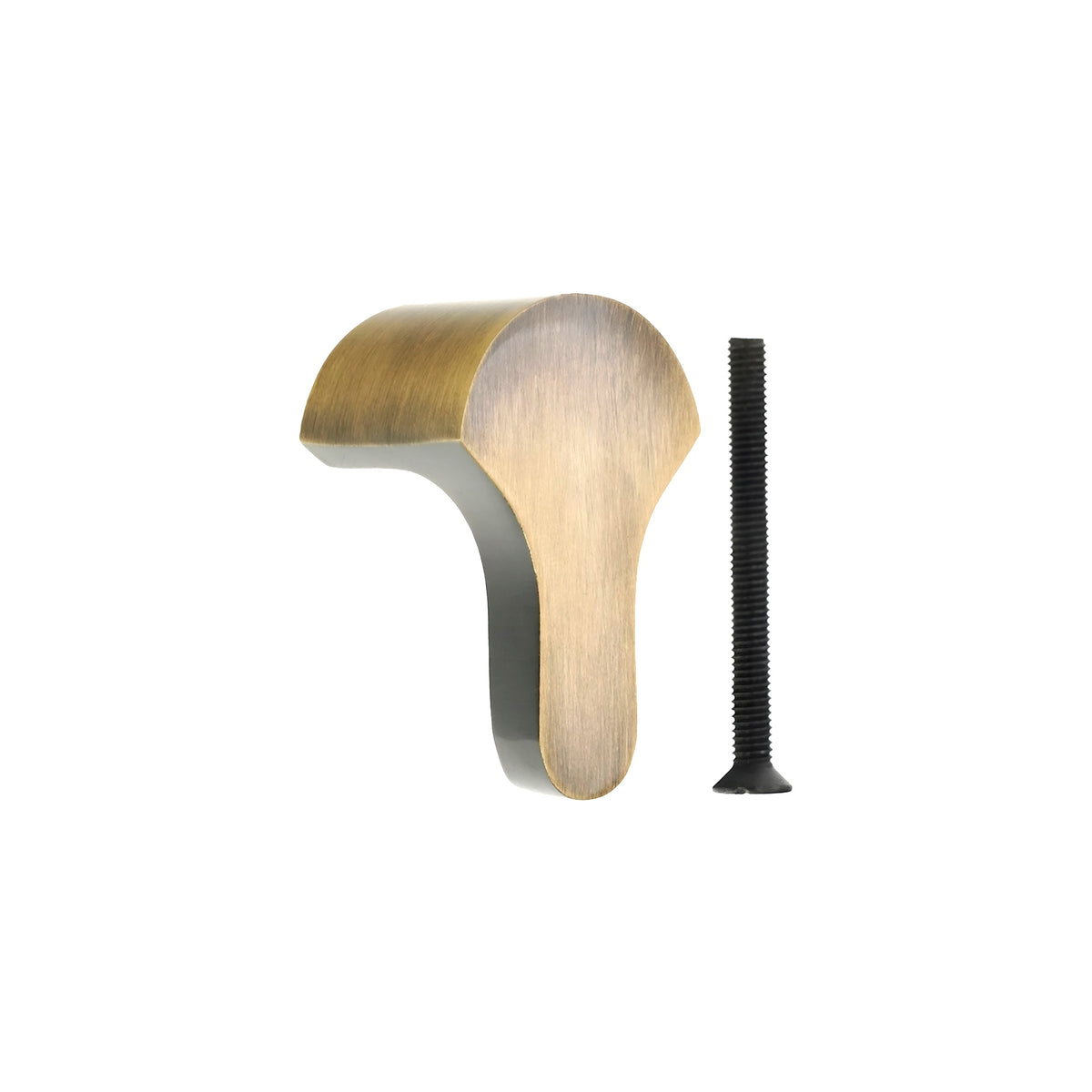 Tulip Drop Pull Antique Brass