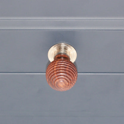 Rosewood Preston Large Cupboard Knob Polished Nickel