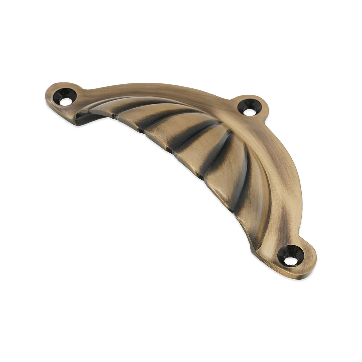 Shell Cup Pull Antique Brass