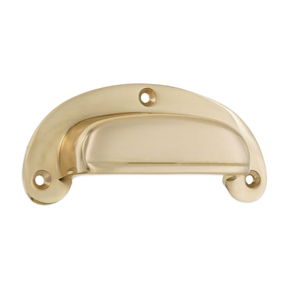 Traditional Cup Pull Polished Brass