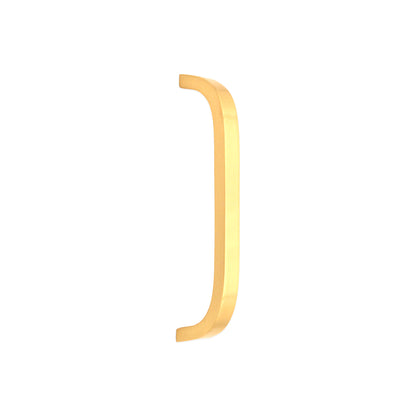 Curve Bar Cabinet Handle Satin Brass Small