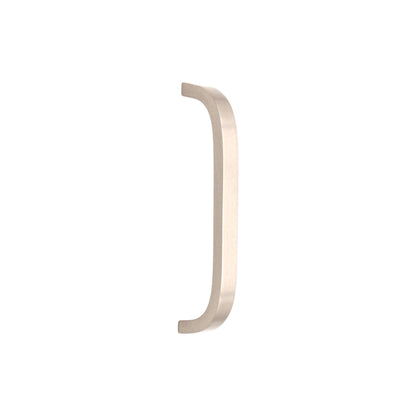 Curve Bar Cabinet Handle Satin Silver Small