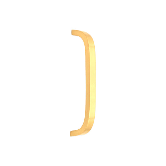 Curve Bar Cabinet Handle Satin Brass Large