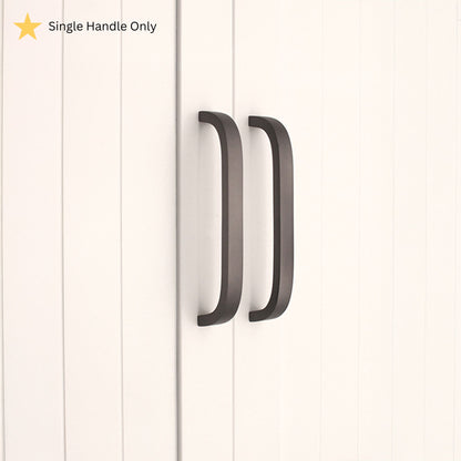 Curve Bar Cabinet Handle Gunmetal Grey Large