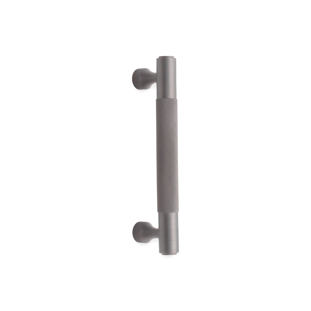 Knurled Bar Handles Small Gunmetal Grey