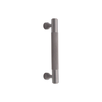 Knurled Bar Handles Large Gunmetal Grey