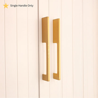 Sleek Bar Handles Satin Brass Medium