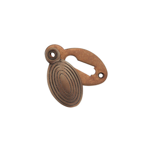 Oval Beehive Escutcheon Matt Antique