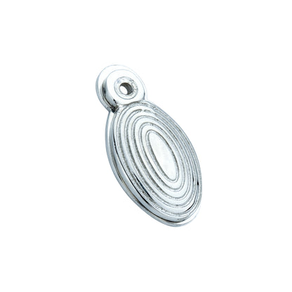 Oval Beehive Escutcheon Polished Chrome